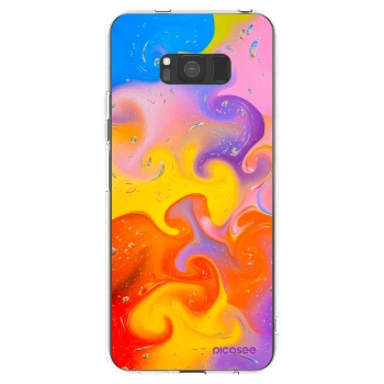 Picasee husă transparentă din silicon pentru Samsung Galaxy S8 G950F - Bubbles