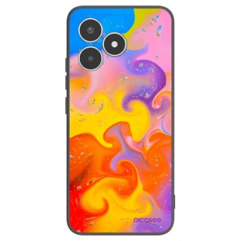 Picasee husă neagră din silicon pentru Realme C53 - Bubbles