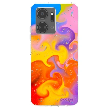 Picasee husă transparentă din silicon pentru Honor X7a - Bubbles