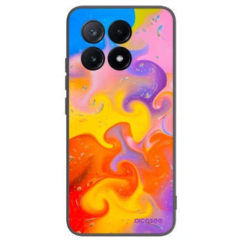 Picasee husă neagră din silicon pentru Xiaomi Poco X6 Pro - Bubbles