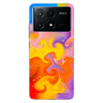 Picasee husă transparentă din silicon pentru Xiaomi Poco X6 Pro - Bubbles