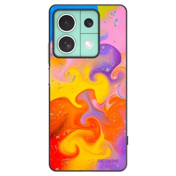 Picasee husă neagră din silicon pentru Xiaomi Redmi Note 13 5G - Bubbles