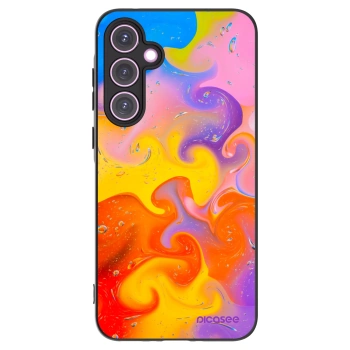 Picasee husă neagră din silicon pentru Samsung Galaxy A35 5G A356B - Bubbles