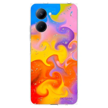 Picasee husă transparentă din silicon pentru Realme C33 (2023) - Bubbles