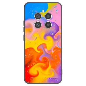 Picasee husă neagră din silicon pentru Realme 12 Pro 5G - Bubbles