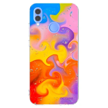 Picasee husă transparentă din silicon pentru Honor 10 Lite - Bubbles