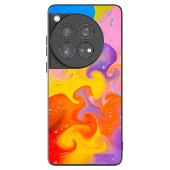 Picasee husă neagră din silicon pentru OnePlus 12 5G - Bubbles
