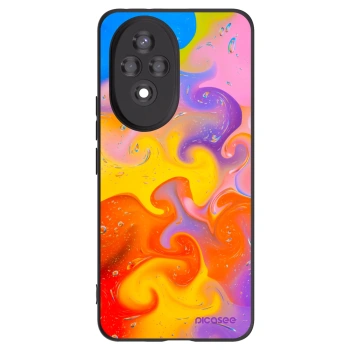 Picasee husă neagră din silicon pentru Honor 200 Pro 5G - Bubbles