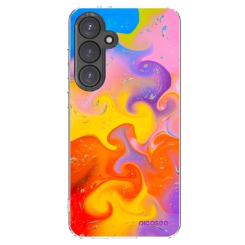 Picasee husă transparentă din silicon pentru Samsung Galaxy S24 FE S721B - Bubbles