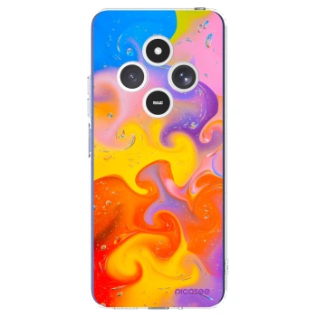 Picasee husă transparentă din silicon pentru Xiaomi Redmi 14C - Bubbles