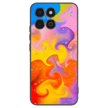 Picasee husă neagră din silicon pentru Honor 200 Smart 5G - Bubbles
