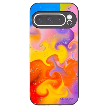 Picasee husă neagră din silicon pentru Google Pixel 9 Pro - Bubbles