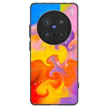 Picasee husă neagră din silicon pentru Vivo X200 Pro - Bubbles