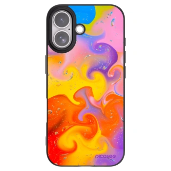 Picasee husă neagră din silicon pentru Apple iPhone 17 - Bubbles