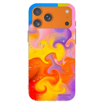 Picasee husă transparentă din silicon pentru Apple iPhone 17 Pro Max - Bubbles