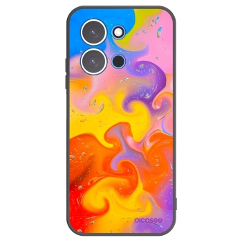 Picasee husă neagră din silicon pentru Xiaomi Redmi 15C 4G - Bubbles