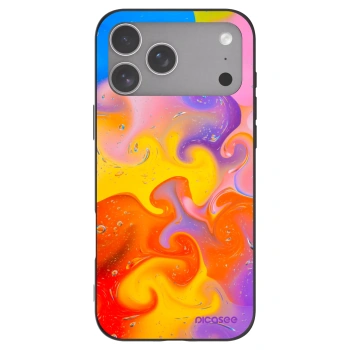 Picasee husă neagră din silicon pentru Apple iPhone 18 Pro Max - Bubbles
