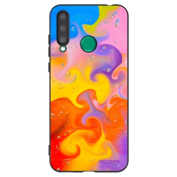 Picasee husă neagră din silicon pentru Honor 20 Lite - Bubbles