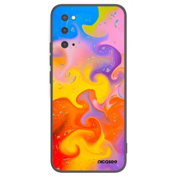 Picasee husă neagră din silicon pentru Samsung Galaxy S20 G980F - Bubbles