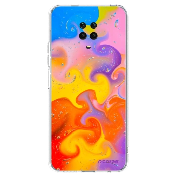 Picasee husă transparentă din silicon pentru Xiaomi Redmi Note 9 Pro - Bubbles