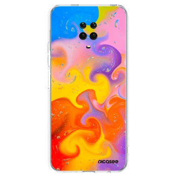Picasee husă transparentă din silicon pentru Xiaomi Redmi Note 9S - Bubbles