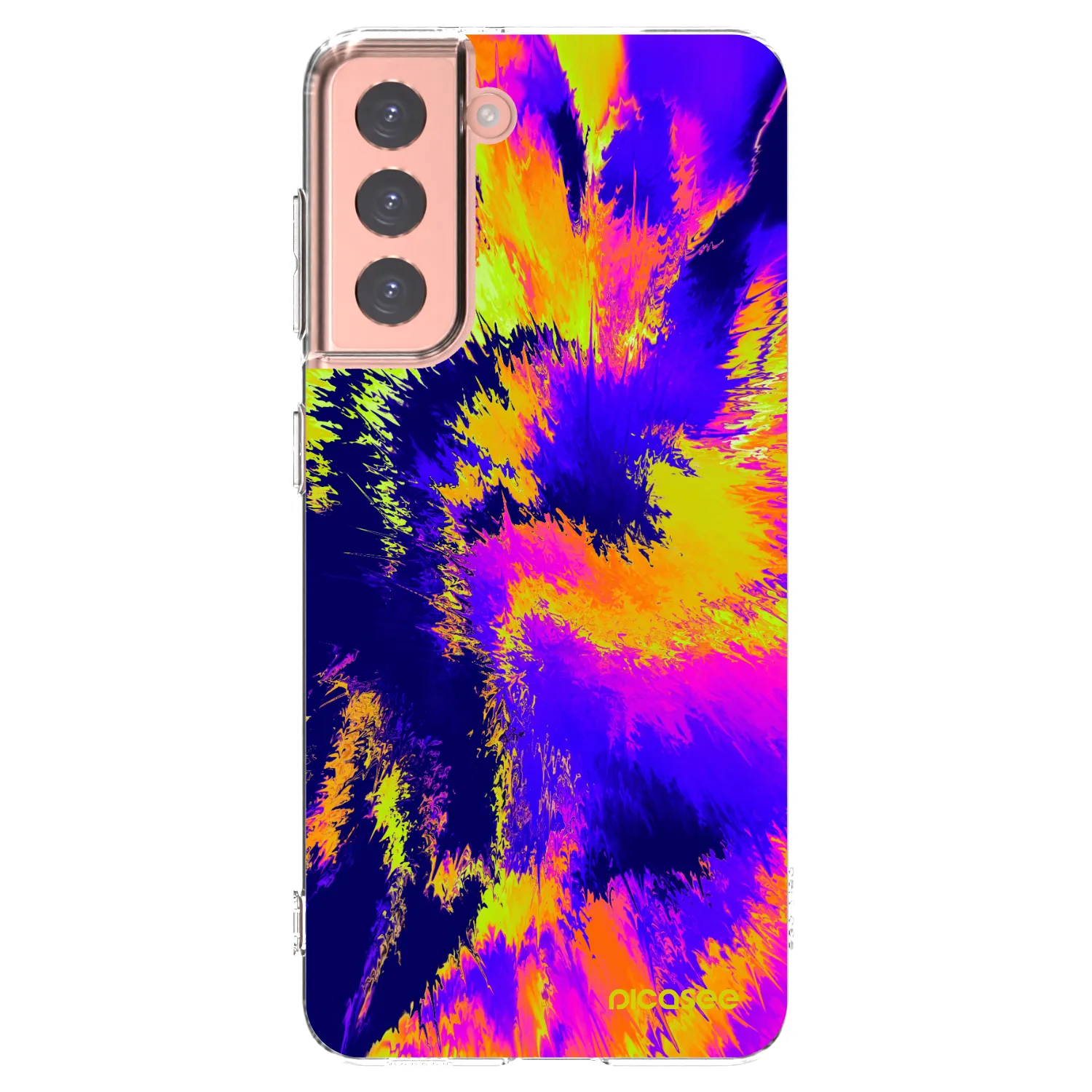 Picasee husă transparentă din silicon pentru Samsung Galaxy S21 5G G991B - Burn