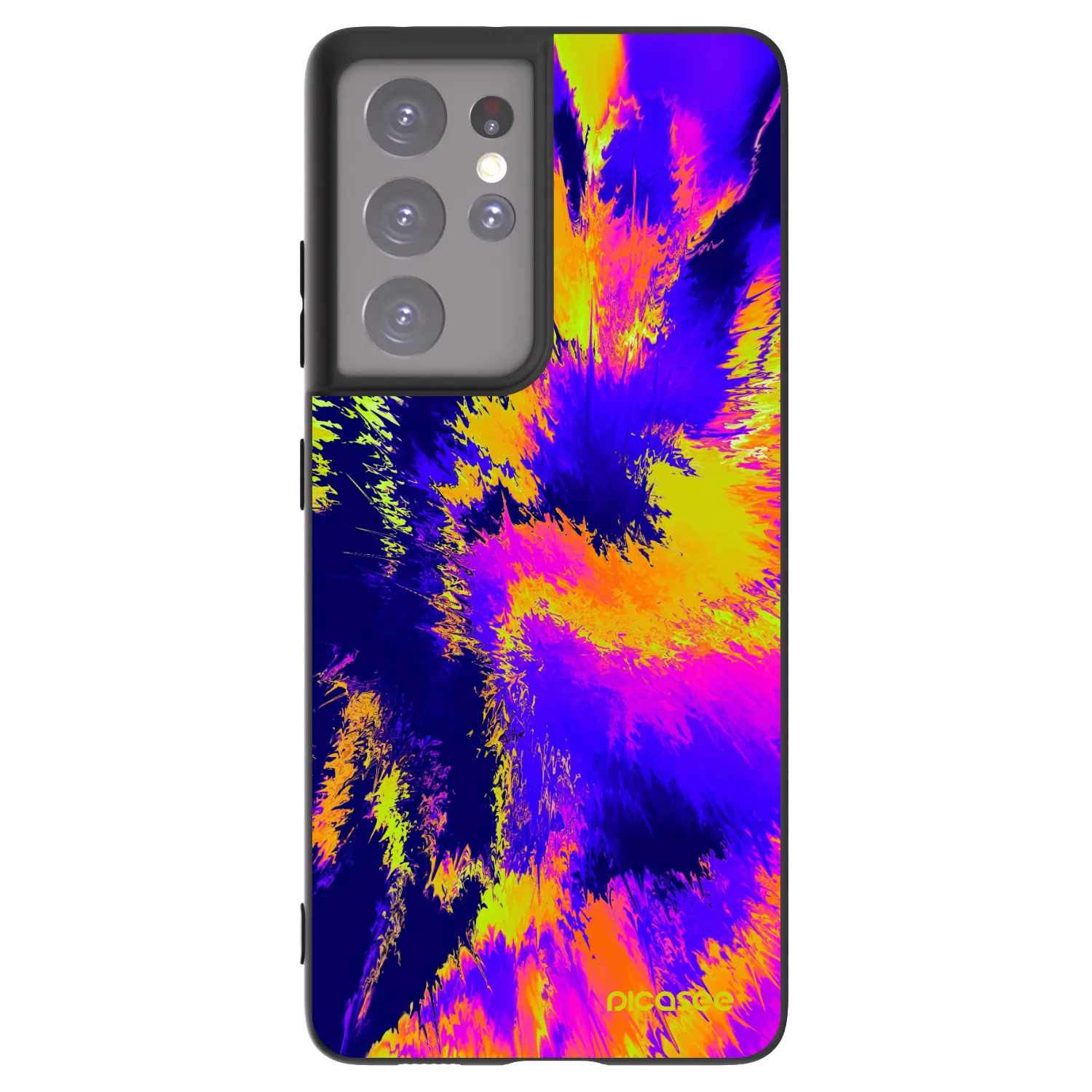 Picasee husă neagră din silicon pentru Samsung Galaxy S21 Ultra 5G G998B - Burn