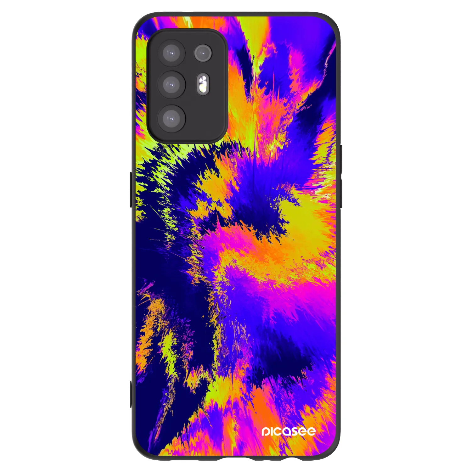 Picasee husă neagră din silicon pentru OPPO A94 5G - Burn