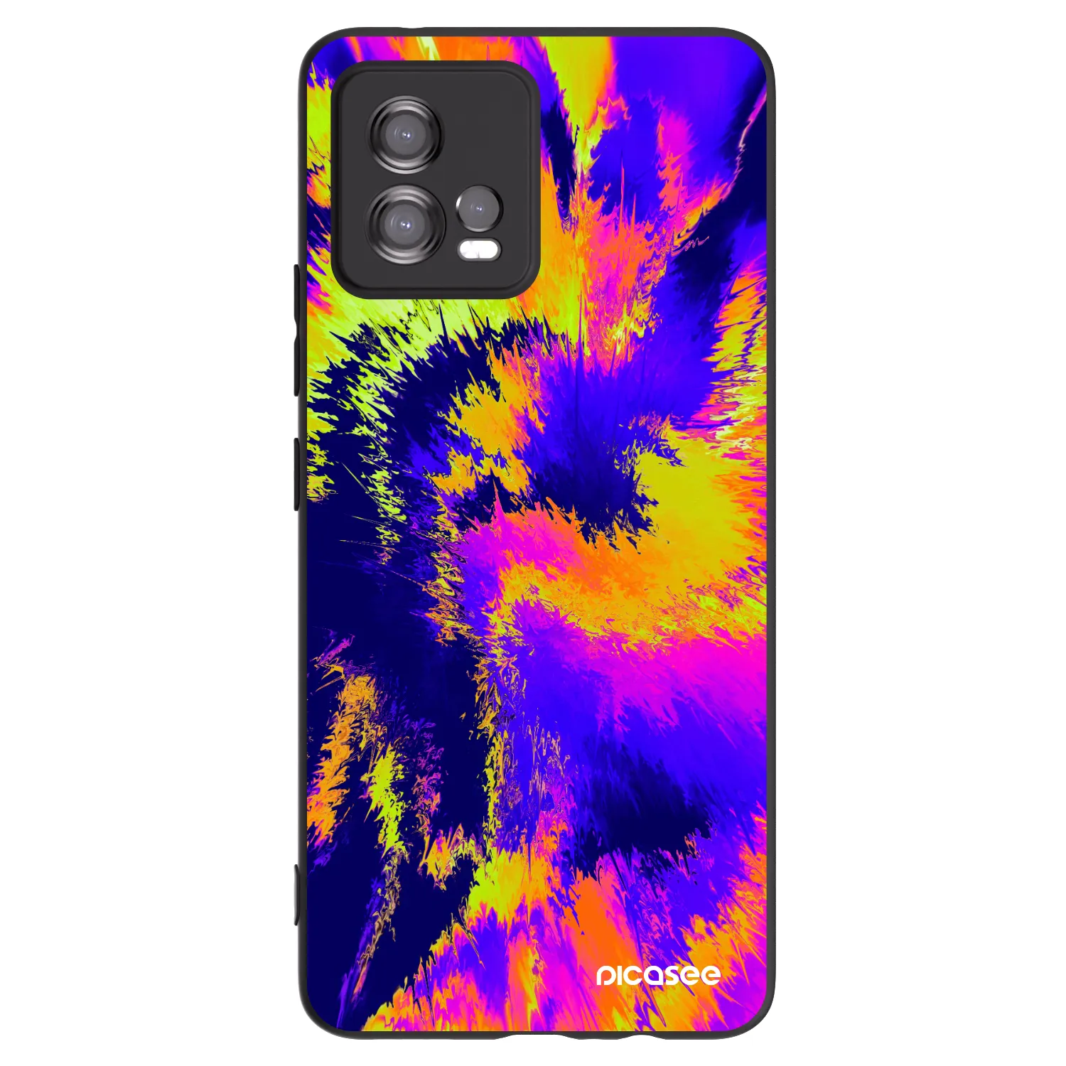Picasee husă neagră din silicon pentru Motorola Moto G72 - Burn