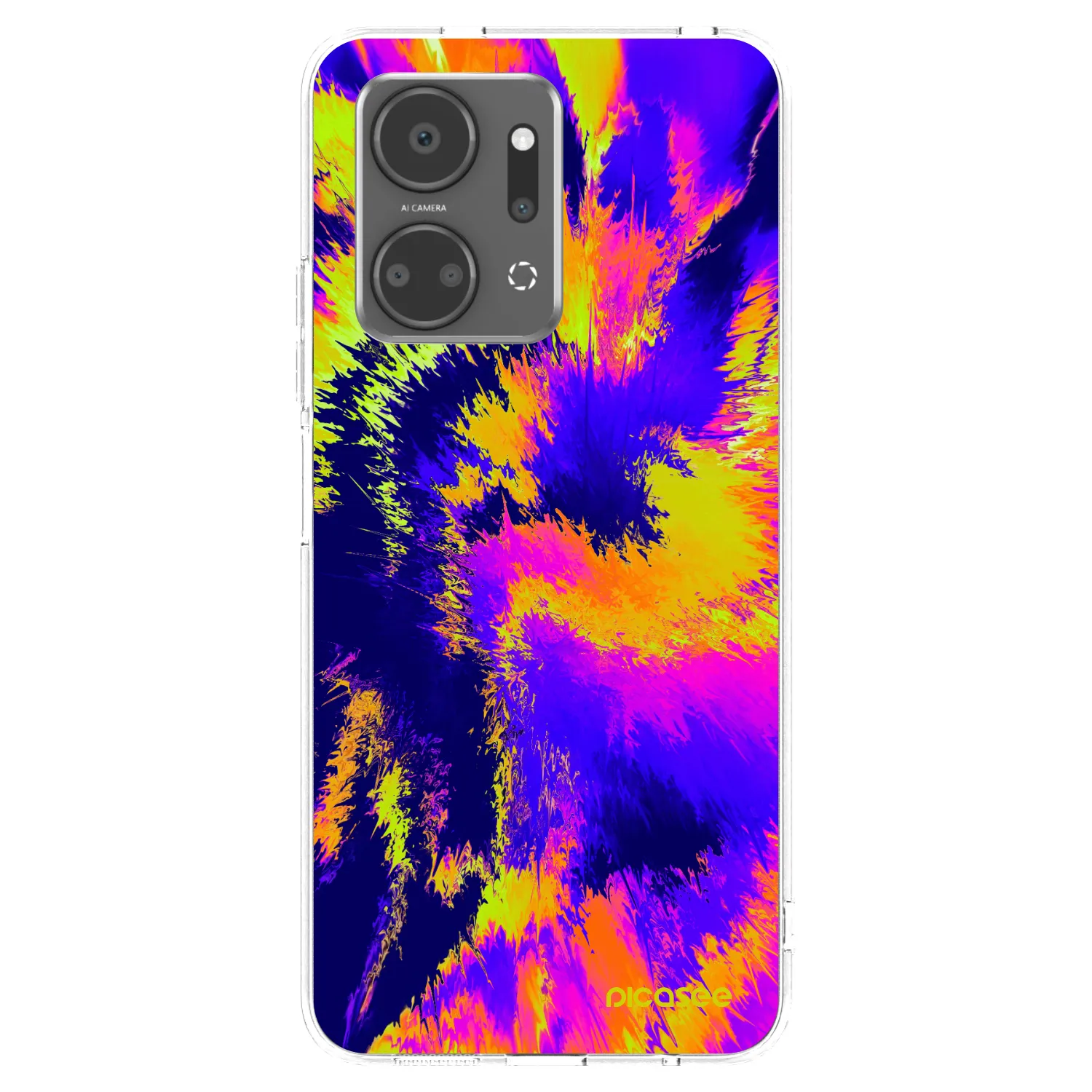 Picasee husă transparentă din silicon pentru Honor X7a - Burn