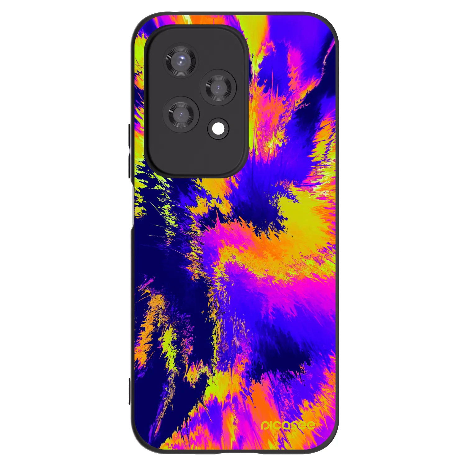 Picasee husă neagră din silicon pentru Honor 200 Lite - Burn