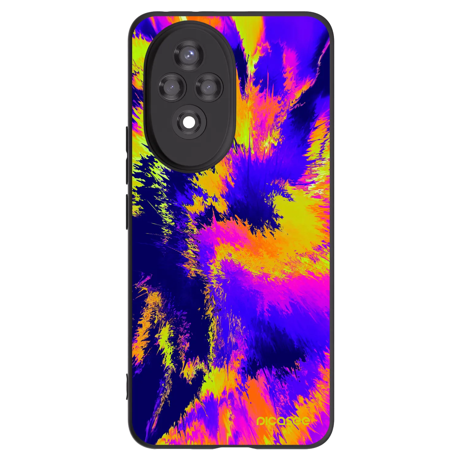 Picasee husă neagră din silicon pentru Honor 200 5G - Burn