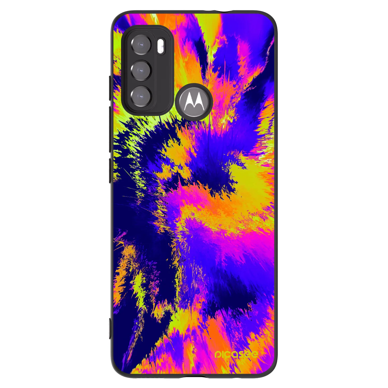 Picasee husă neagră din silicon pentru Motorola Edge 60 5G - Burn