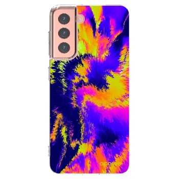 Picasee husă transparentă din silicon pentru Samsung Galaxy S21 5G G991B - Burn
