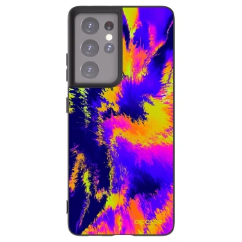 Picasee husă neagră din silicon pentru Samsung Galaxy S21 Ultra 5G G998B - Burn