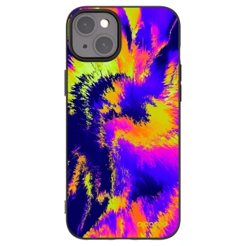 Picasee husă neagră din silicon pentru Apple iPhone 15 Plus - Burn