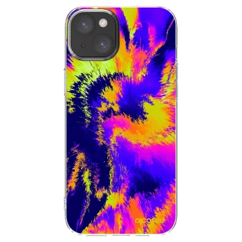 Picasee husă transparentă din silicon pentru Apple iPhone 15 Plus - Burn