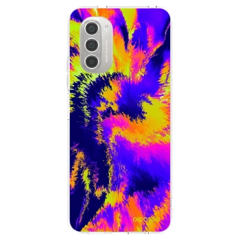 Picasee husă transparentă din silicon pentru Motorola Moto G51 - Burn