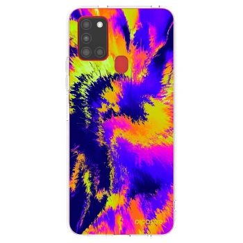 Picasee husă transparentă din silicon pentru Samsung Galaxy A21s - Burn