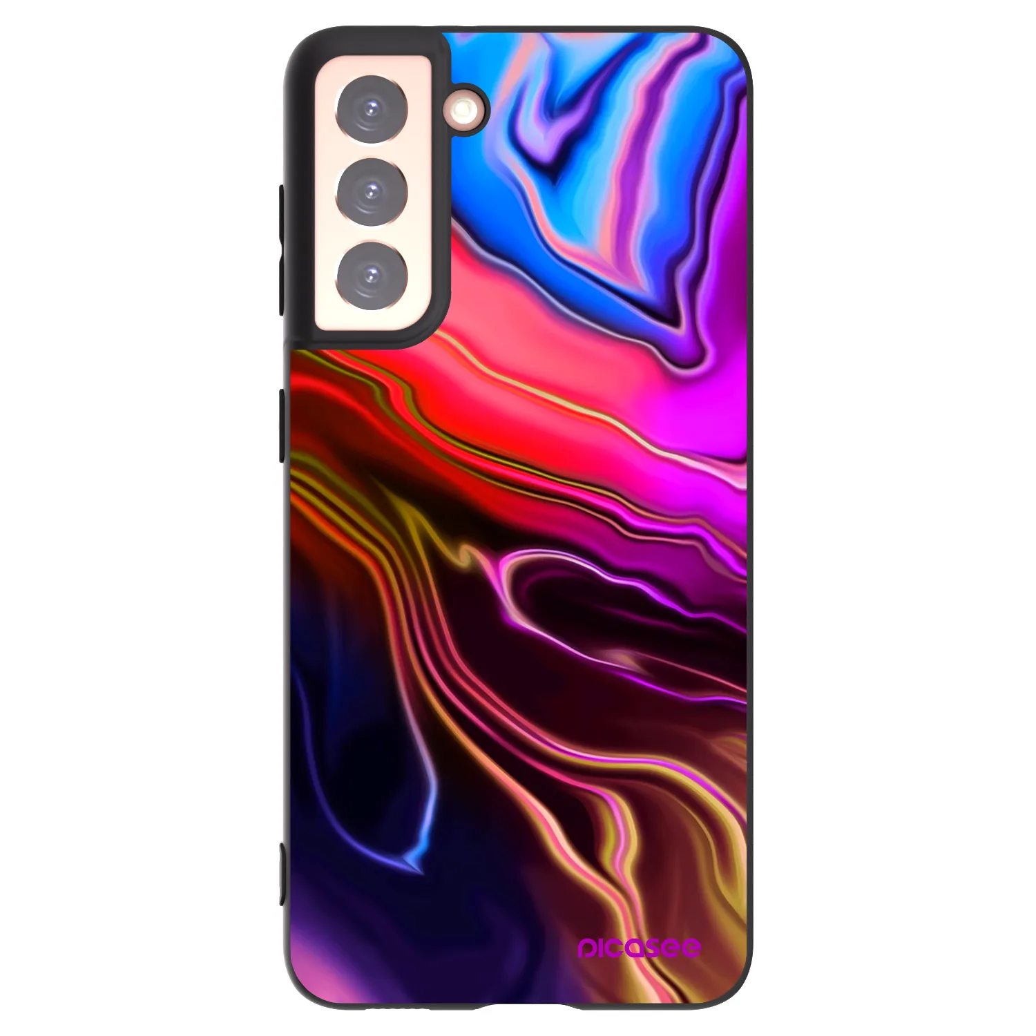 Picasee husă neagră din silicon pentru Samsung Galaxy S21 5G G991B - Electric