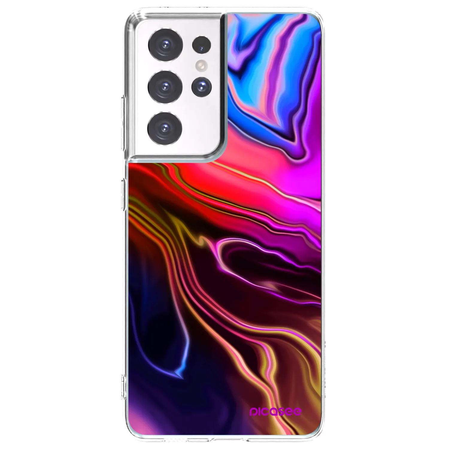 Picasee husă transparentă din silicon pentru Samsung Galaxy S21 Ultra 5G G998B - Electric