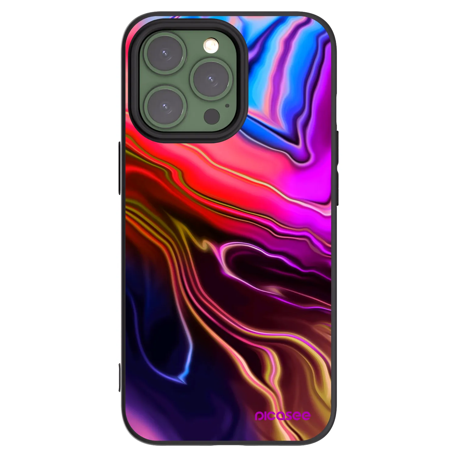 Picasee husă neagră din silicon pentru Apple iPhone 13 Pro - Electric