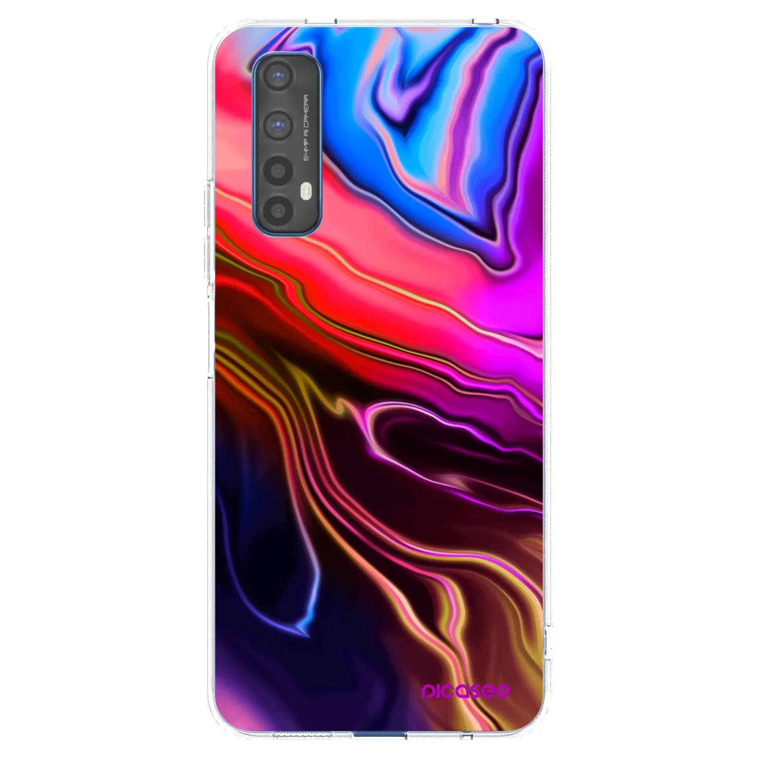 Picasee husă transparentă din silicon pentru Realme 7 - Electric