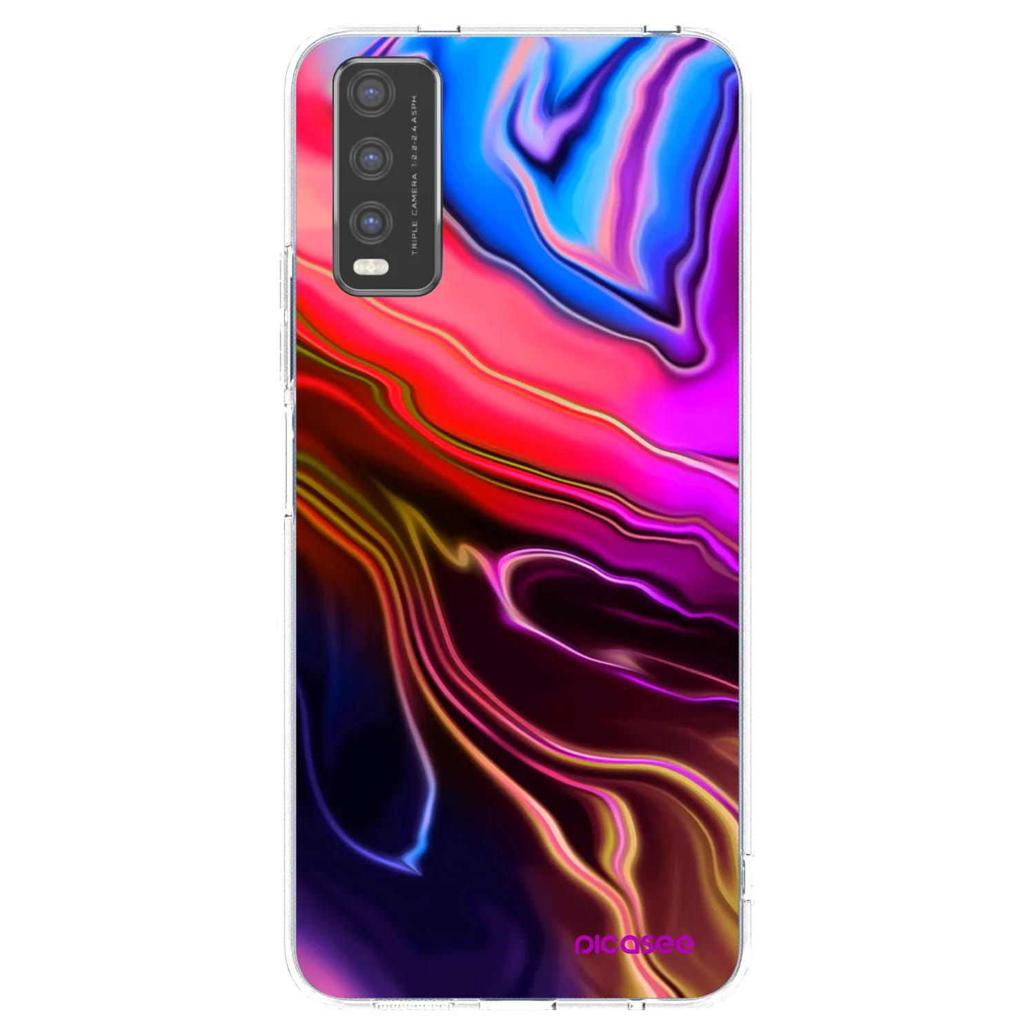 Picasee husă transparentă din silicon pentru Vivo Y20s - Electric