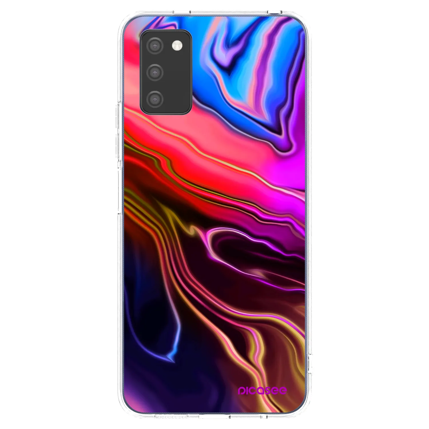 Picasee husă transparentă din silicon pentru Samsung Galaxy A03s A037G - Electric