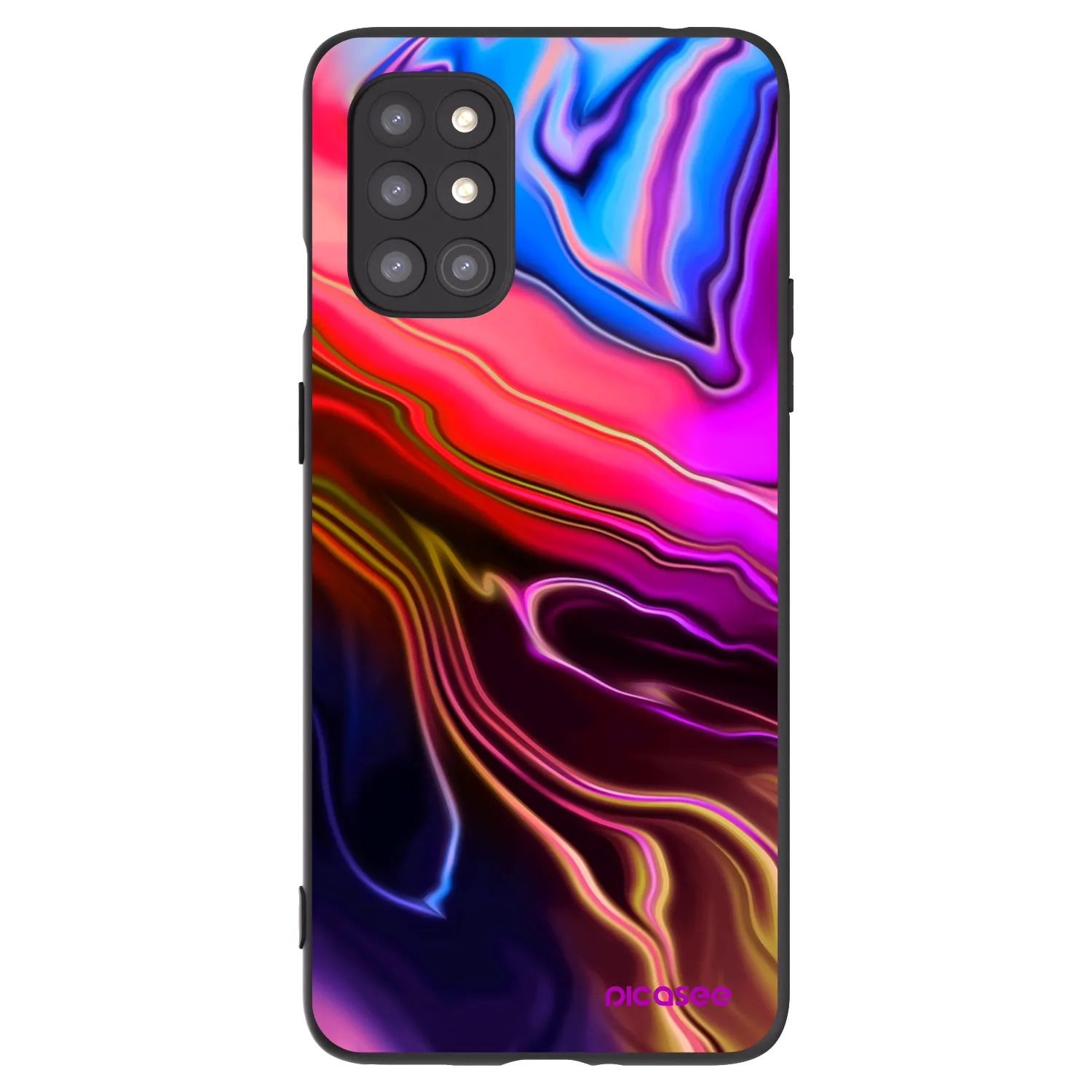 Picasee husă neagră din silicon pentru OnePlus 8T - Electric