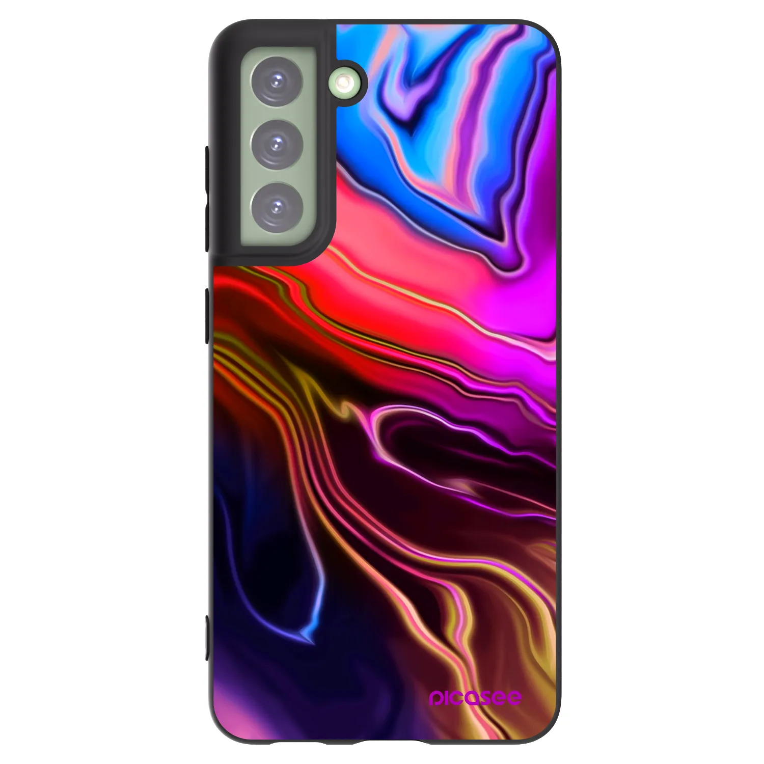 Picasee husă neagră din silicon pentru Samsung Galaxy S21 FE 5G - Electric