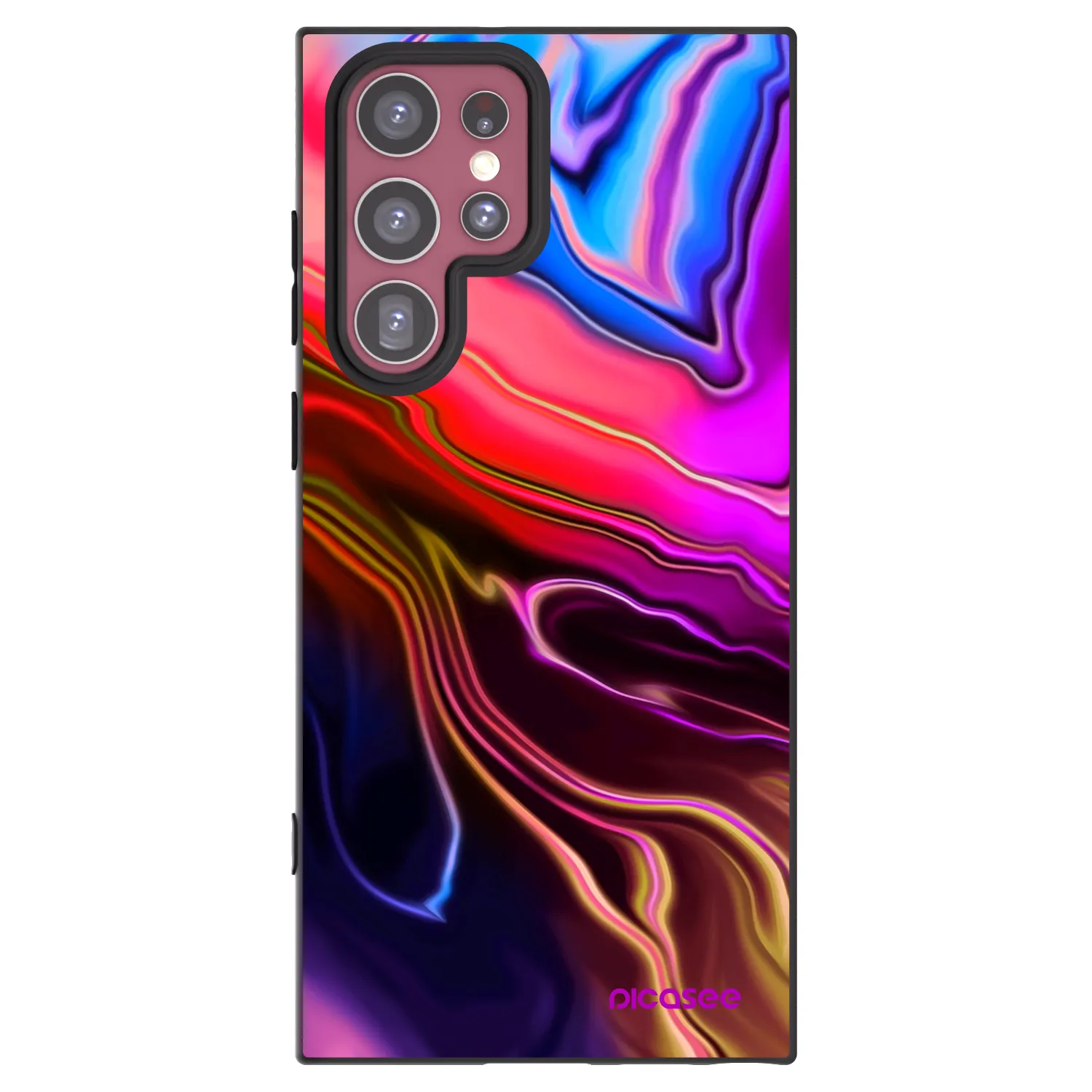 Picasee husă neagră din silicon pentru Samsung Galaxy S22 Ultra 5G - Electric