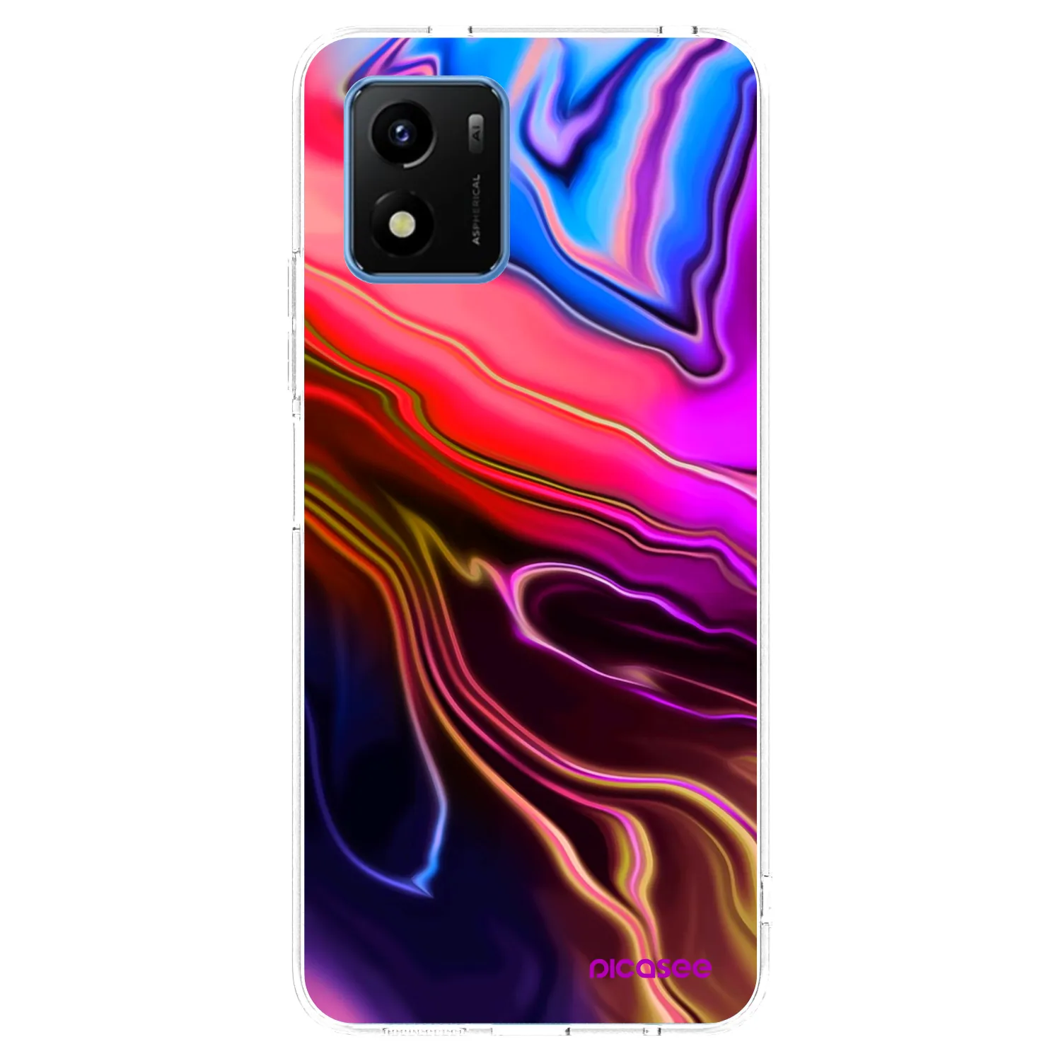Picasee husă transparentă din silicon pentru Vivo Y01 - Electric
