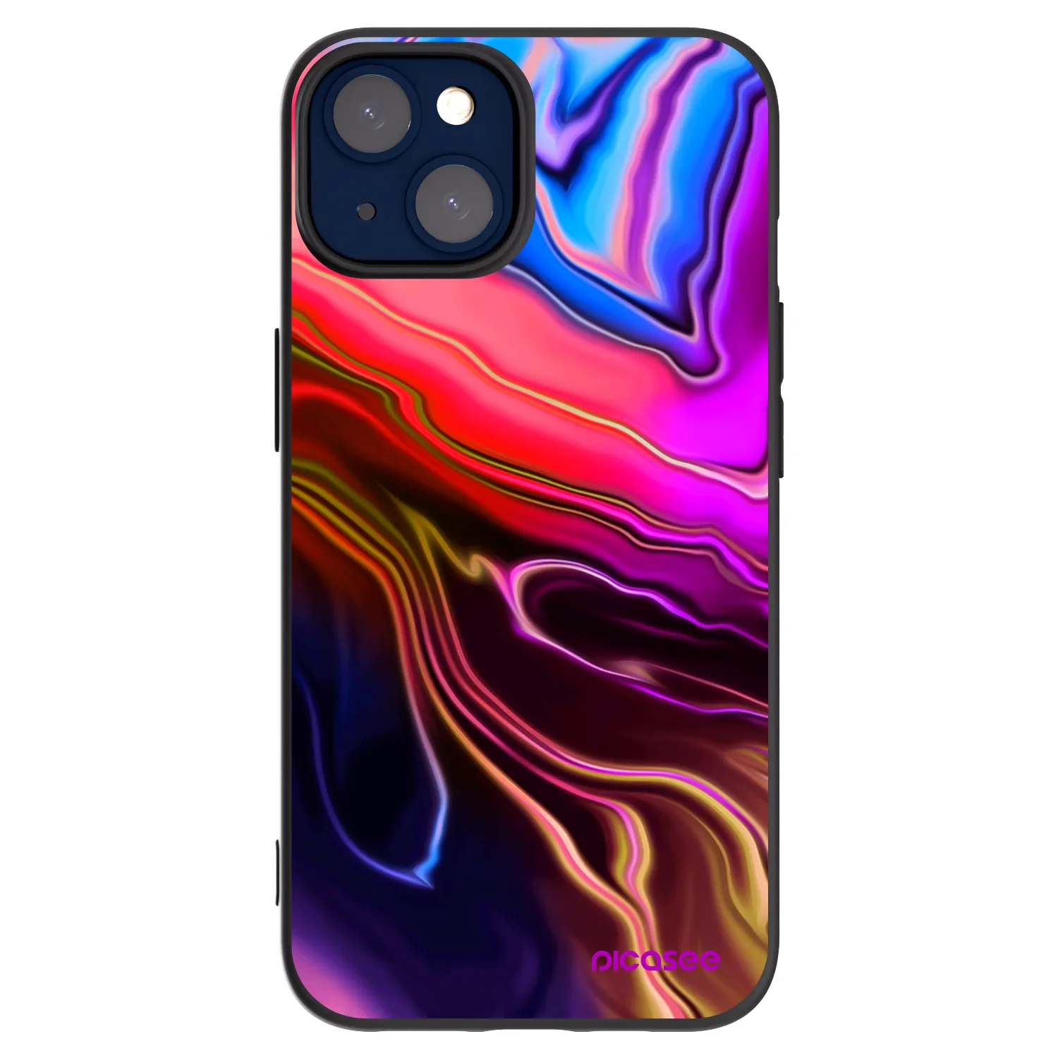 Picasee husă neagră din silicon pentru Apple iPhone 14 - Electric
